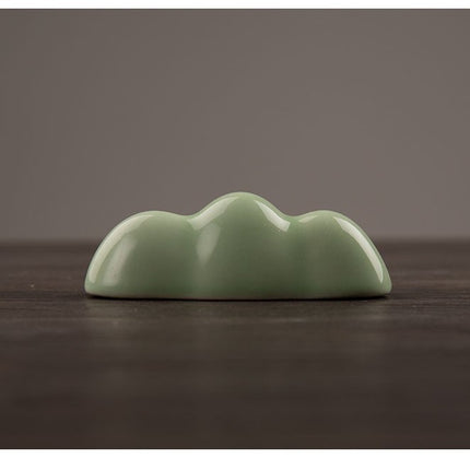 Cloud Celadon Ceramic Pen Holder – Elegant Desk Organiser