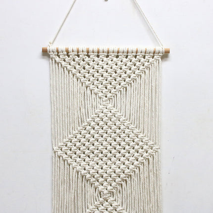 Nordic style bohemian hand-woven tapestry rhombus home decoration room bedroom wall hanging – Trendy & Practical for Daily Living