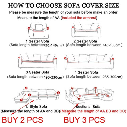 Stretch Sofa Cover Elastic Slipcover | Modern Sofa Protector