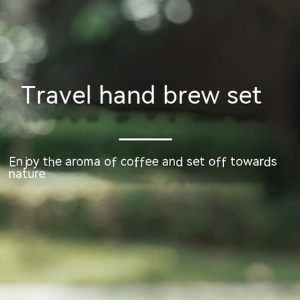 Hand Made Coffee Maker Suit Portable Outdoor Hand Grinding Coffee Suit Suit