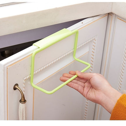Cabinet Door Back Single-Rod Towel Rack Plastic Seamless Rag Rack Towel Bar