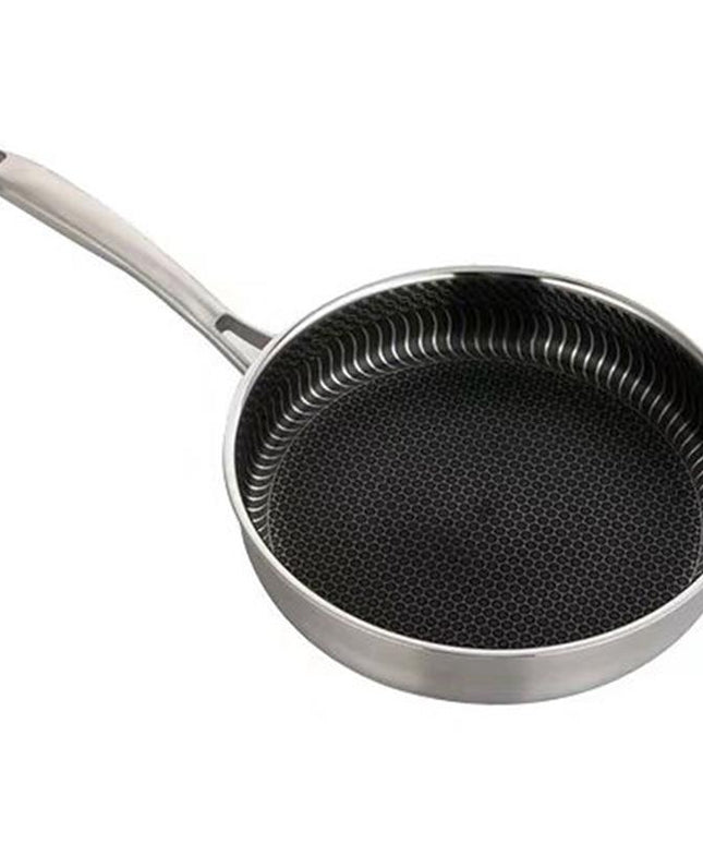 High-Quality 304 Stainless Steel Frying Pan – Skillet with Optional Lid