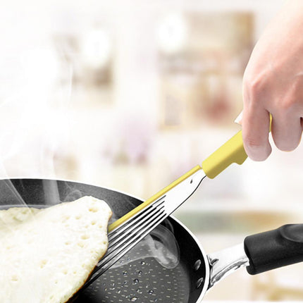 Silicone Egg & Pancake Spatula | Extra-Fine Non Stick Slotted Turner