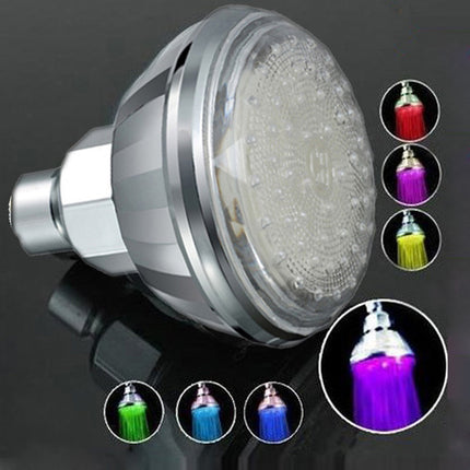 LED Disco Rainfall Shower Head – Temperature Control | ABS Thread Installation