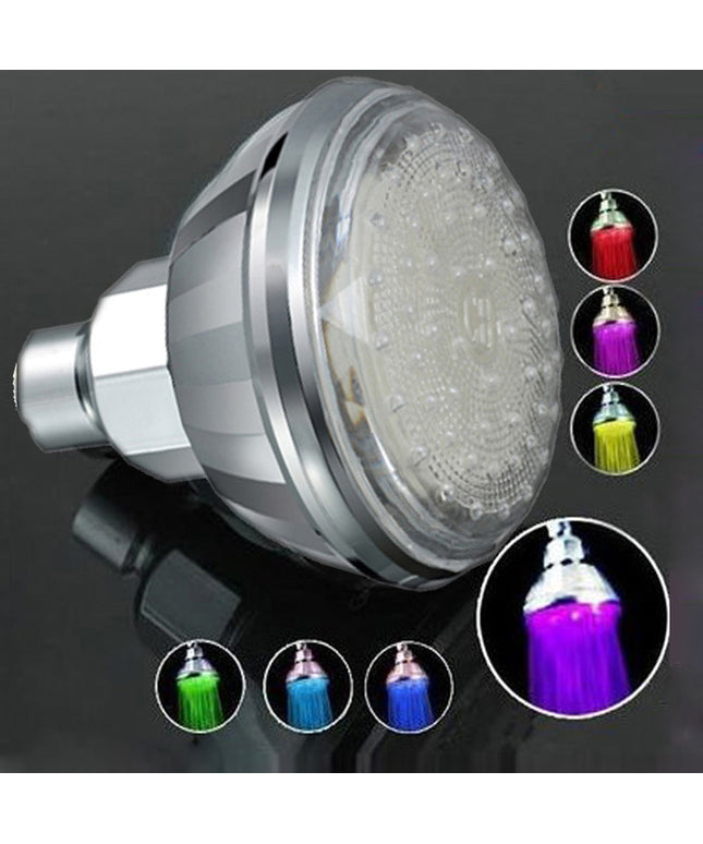 LED Disco Rainfall Shower Head – Temperature Control | ABS Thread Installation