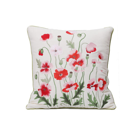 Embroidered Plant & Flower Cushion Covers – 16 Embroidered Designs 🌿🌸