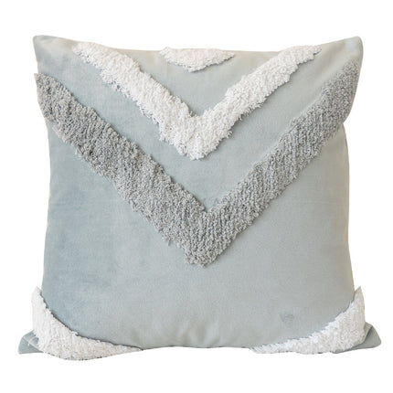 Nordic Style Tufted Cushion with 3D Geometric Patterns