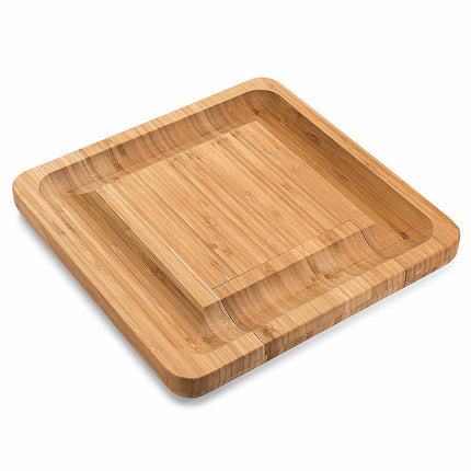Bamboo Cutting Board with Knife Drawer | Multifunction Kitchen Board