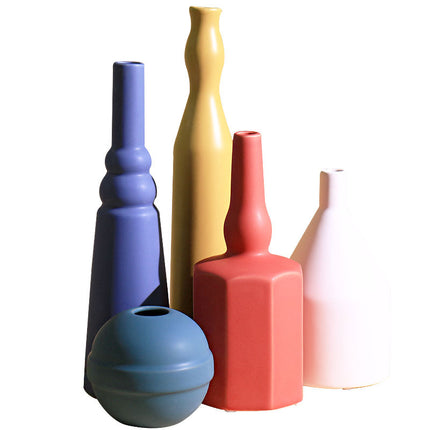 Morandi Ceramic Art Vase – Nordic Minimalist Colour Statement