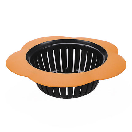 Flower-Shaped Drain Strainer – Anti-Clogging Sink & Floor Filter | Red, Orange, Green, Blue