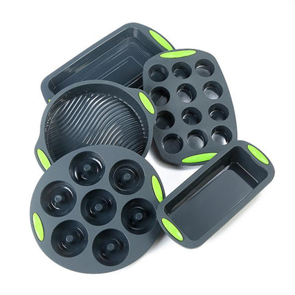 Silicone Baking Mould Set – Bread, Cake, Muffin, Tiramisu, Bundt & Doughnut Shapes | 2, 3 or 5 Pieces