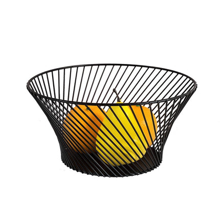 Wrought Iron Fruit Basket 🖤🤍 – Minimalist Black or White