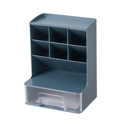Acrylic Pen Holder with Drawer – Clear Desk Organiser Storage Box