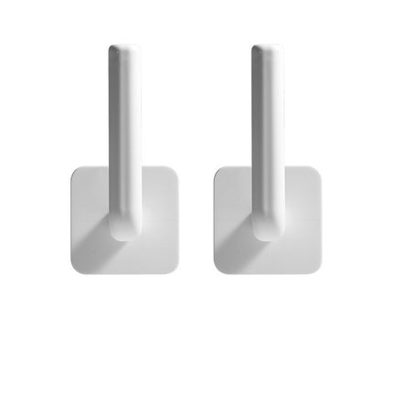Nail-Free Wall Hooks – White ABS | Damage-Free Hanging Solution