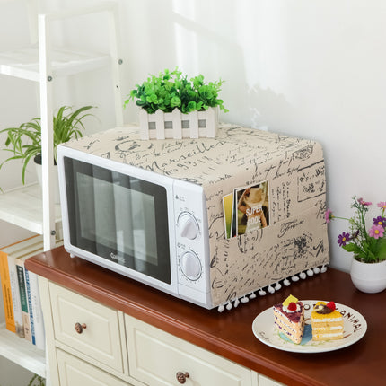 Linen Microwave Dust Cover | Ikeame