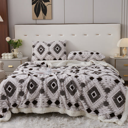 Lambswool Blanket | Bohemian Jacquard Throw