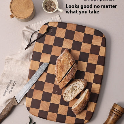 Acacia Chessboard Cutting Board ♟️ – Solid Wood, Large or Small