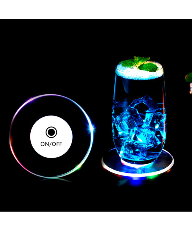 LED Glow Coaster | Light Up Drink & Bottle Base