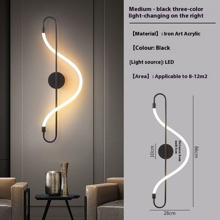 Creative Wall Lamp – Modern LED Bedroom & Living Room Lighting | Ikeame