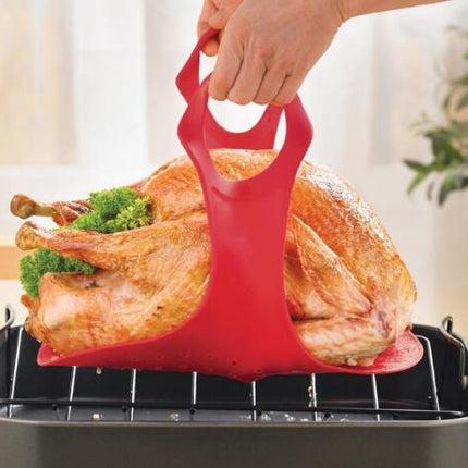 High-Temperature Silicone Baking Mat & Tray – Red