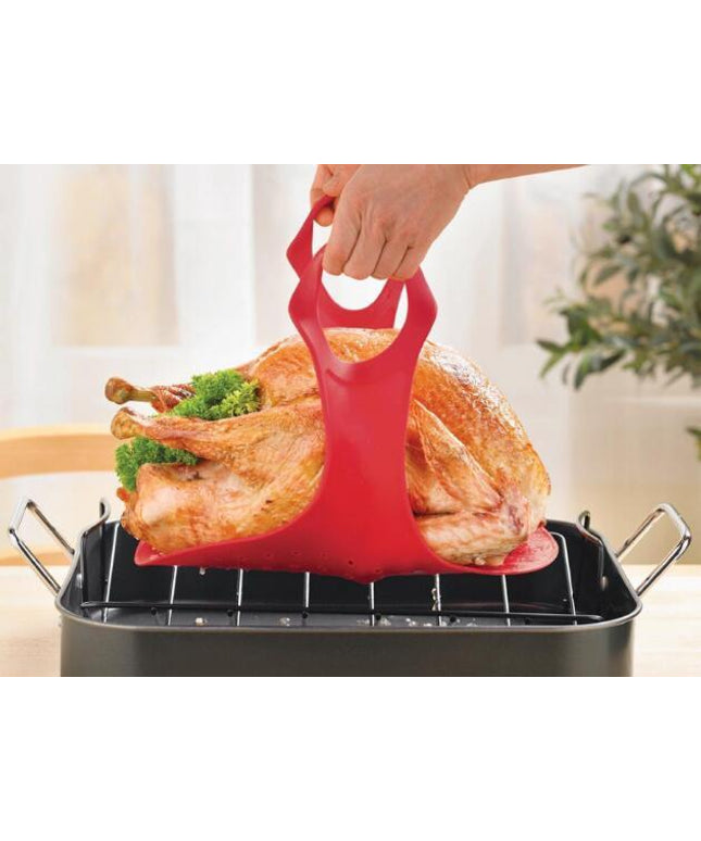 High-Temperature Silicone Baking Mat & Tray – Red