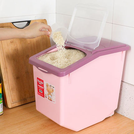 Plastic Food Storage Box 🍱 – Lift-Up Lid, Moisture-Proof, 2 Sizes
