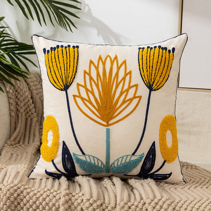 Pastoral Yellow Flower Cushion – Cosy Country Style 🌼
