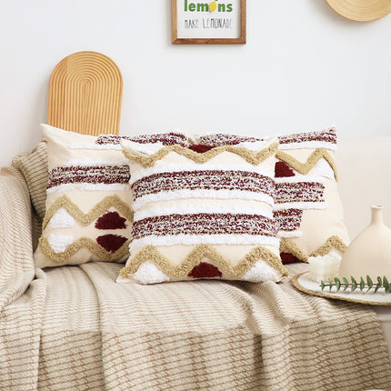 Geometric Art Cushion | Square Throw Pillow for Sofa & Bay Window