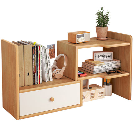 Adjustable Desktop Bookshelf Retractable Desk Organiser