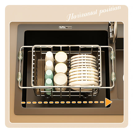 Stainless Steel Telescopic Sink Drying Rack 🧽 – 6 Sizes