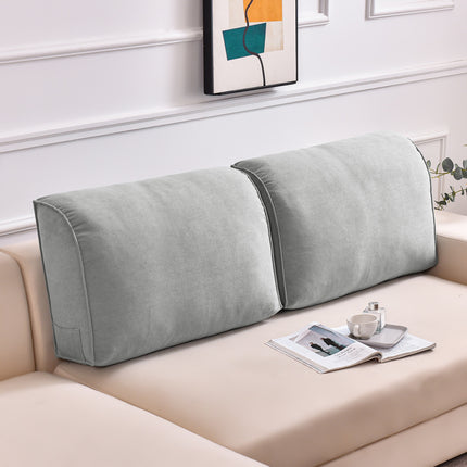 Supportive Backrest Pillow – Elegant Comfort in Smokey Grey, Luxury Blue and Pink