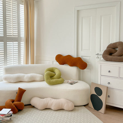 Sculptural Knot Cushion | Wavy & Twist Sofa Pillow