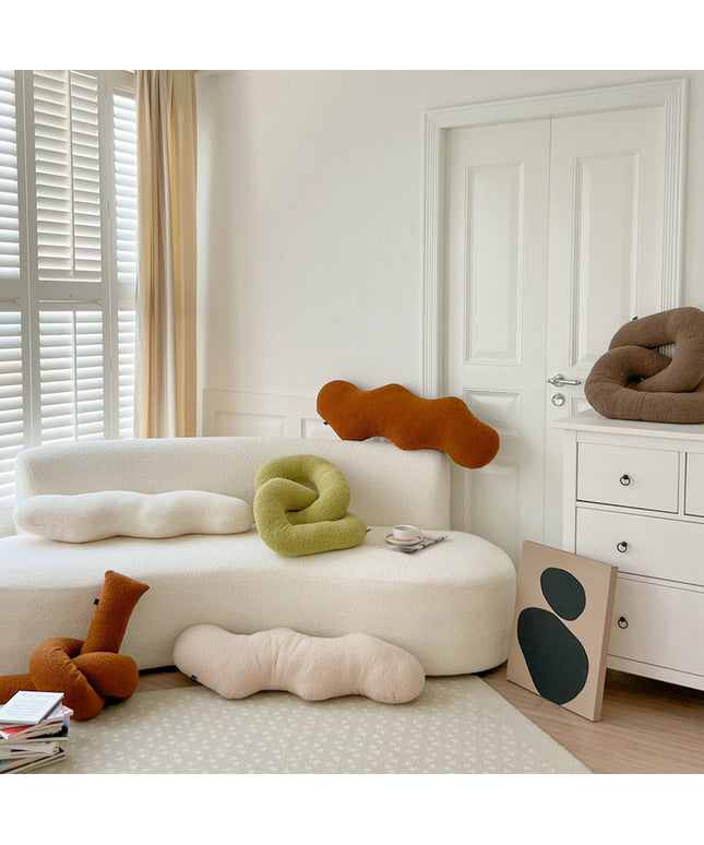 Sculptural Knot Cushion | Wavy & Twist Sofa Pillow