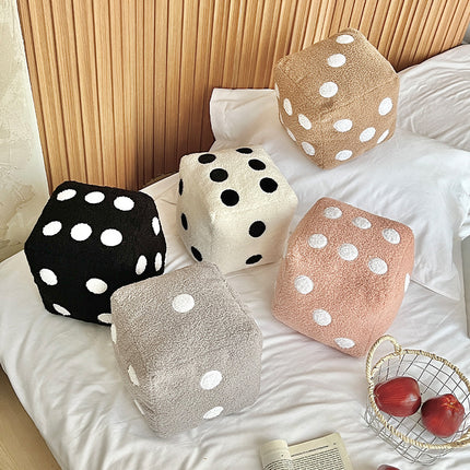 Dice Plush Cushion – Sofa Pillow in 5 Colours | Fun Home Décor