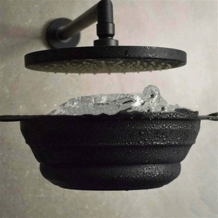 Silicone Cooling Shower Head — Ice Bath Style (Black)