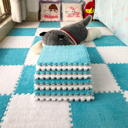 Interlocking Plush Floor Mats | Soft Foam Tiles for Home