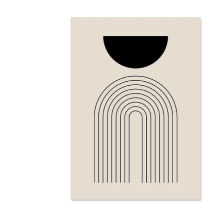 Monochrome Abstract Line Canvas Art | Minimalist Wall Décor