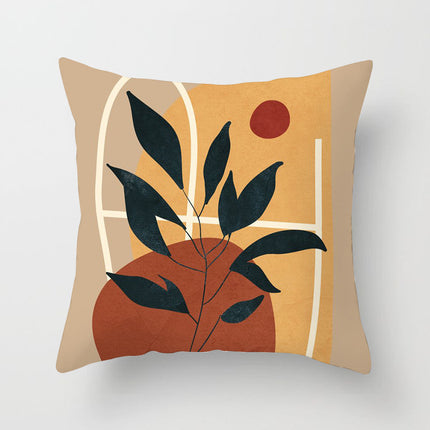 Modern simple abstract pillowcase simple geometric peach skin pillow – Trendy & Practical for Daily Living