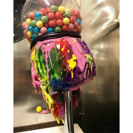 Multicoloured Skull Sweet Dispenser 💀 – Holds 150 Bubble-gum Balls