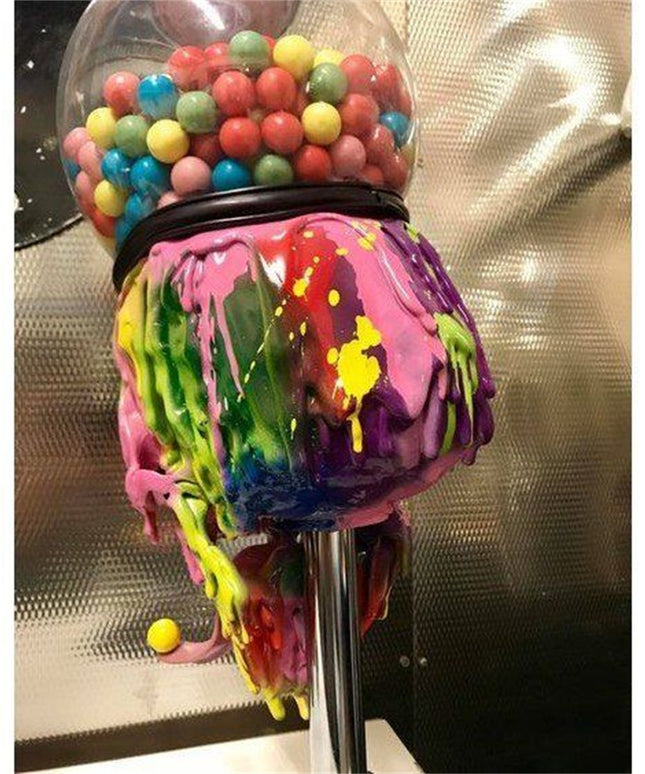 Multicoloured Skull Sweet Dispenser 💀 – Holds 150 Bubble-gum Balls