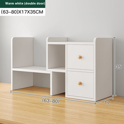 Adjustable Desktop Bookshelf Retractable Desk Organiser