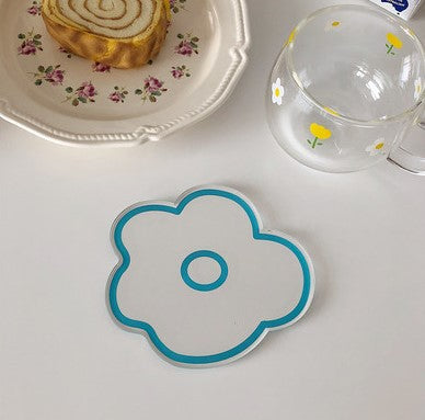 Flower Coaster Photo Props Acrylic Tulip