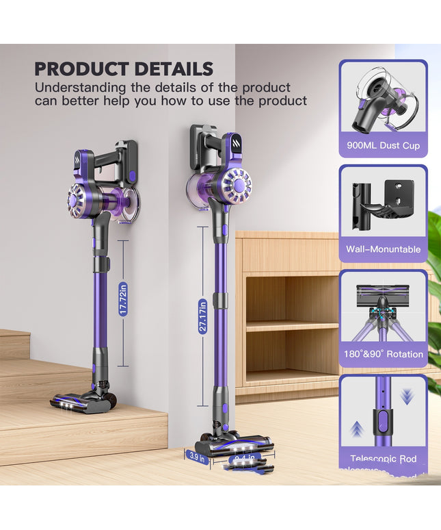 Portable Telescopic Vacuum Cleaner – Cordless Household Cleaning Kit | Ikeame