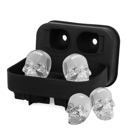 Silicone Skull Ice Tray 💀 – Black