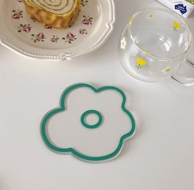 Flower Coaster Photo Props Acrylic Tulip