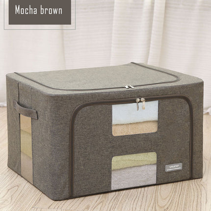 Fabric Storage Box with Zipper 20L Oxford Cloth Organiser