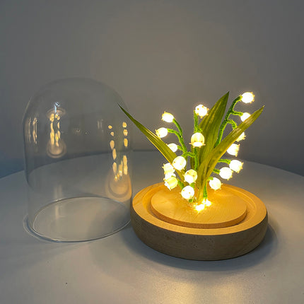 Linglan Night Lamp Glass Garden Decoration