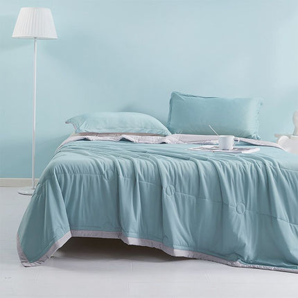 Cooling Ice Silk Quilt | Lightweight Summer Blanket