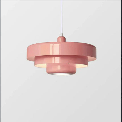 Nordic Danish Rainbow Retro Cake Chandelier – Triple Layer Gloss Finish