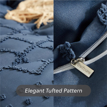 Tufted Cotton Bedding Set | Boho Duvet Cover